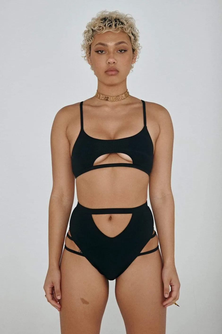 Tees & Tops*CXIX The Hills Raree Top - Ribbed Black