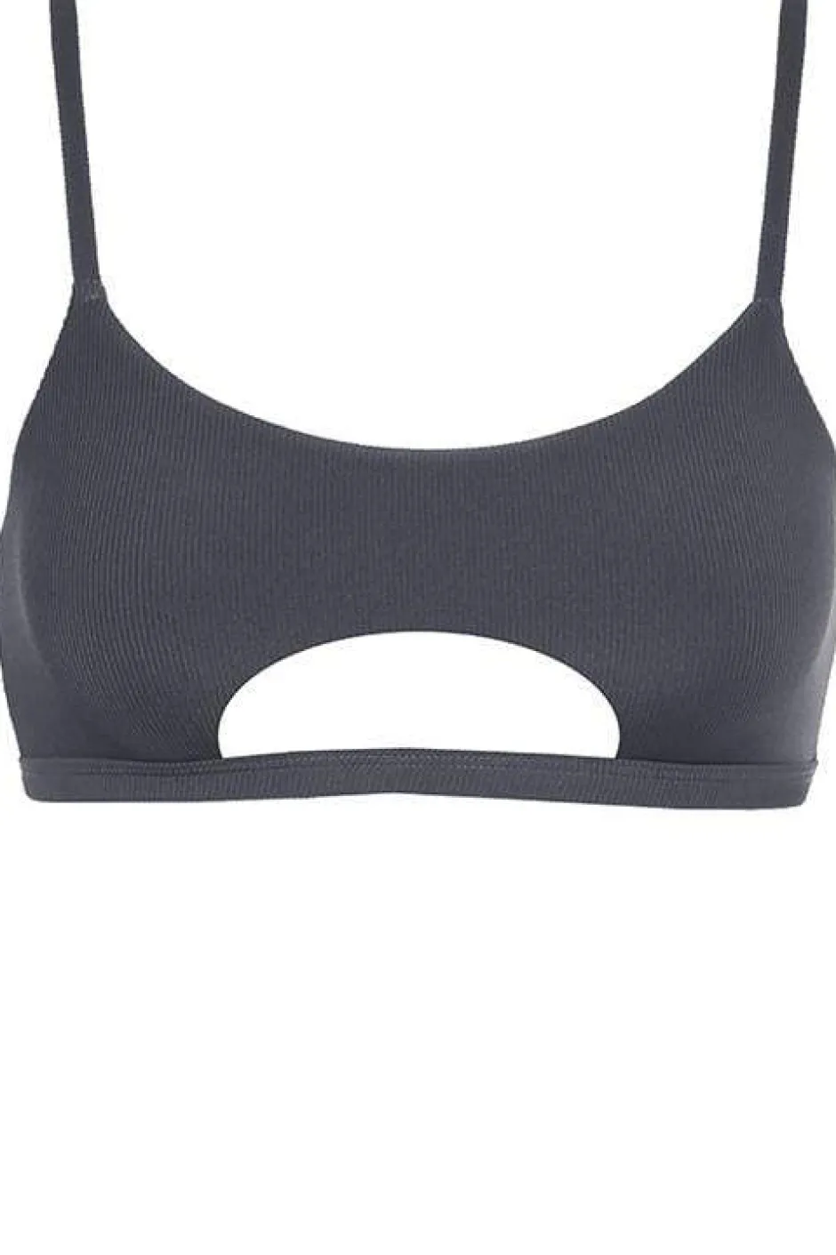 Tees & Tops*CXIX The Hills Raree Top - Ribbed Dark Grey