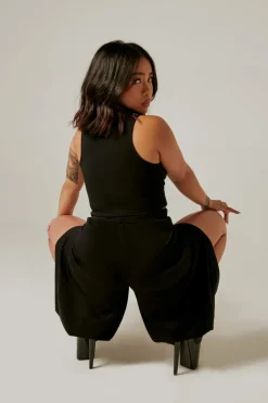 Tees & Tops*CXIX Xx Crop Top - Black