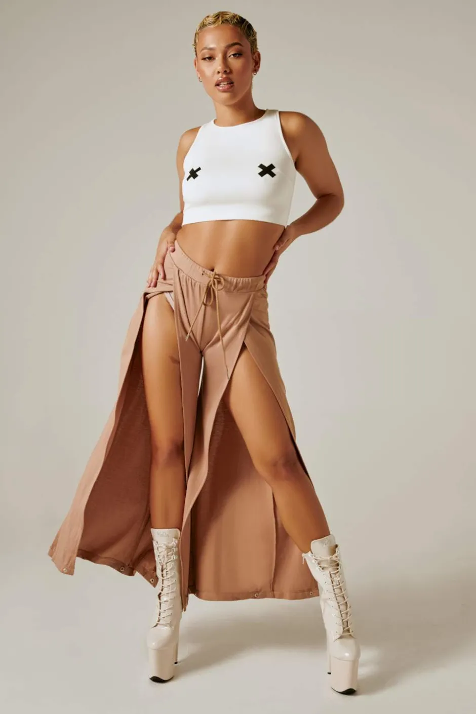 Tees & Tops*CXIX Xx Crop Top - White